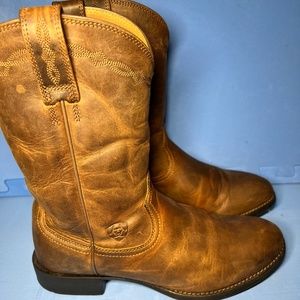 COWBOY BOOTS - Arita Heritage Roper - Distressed Brown